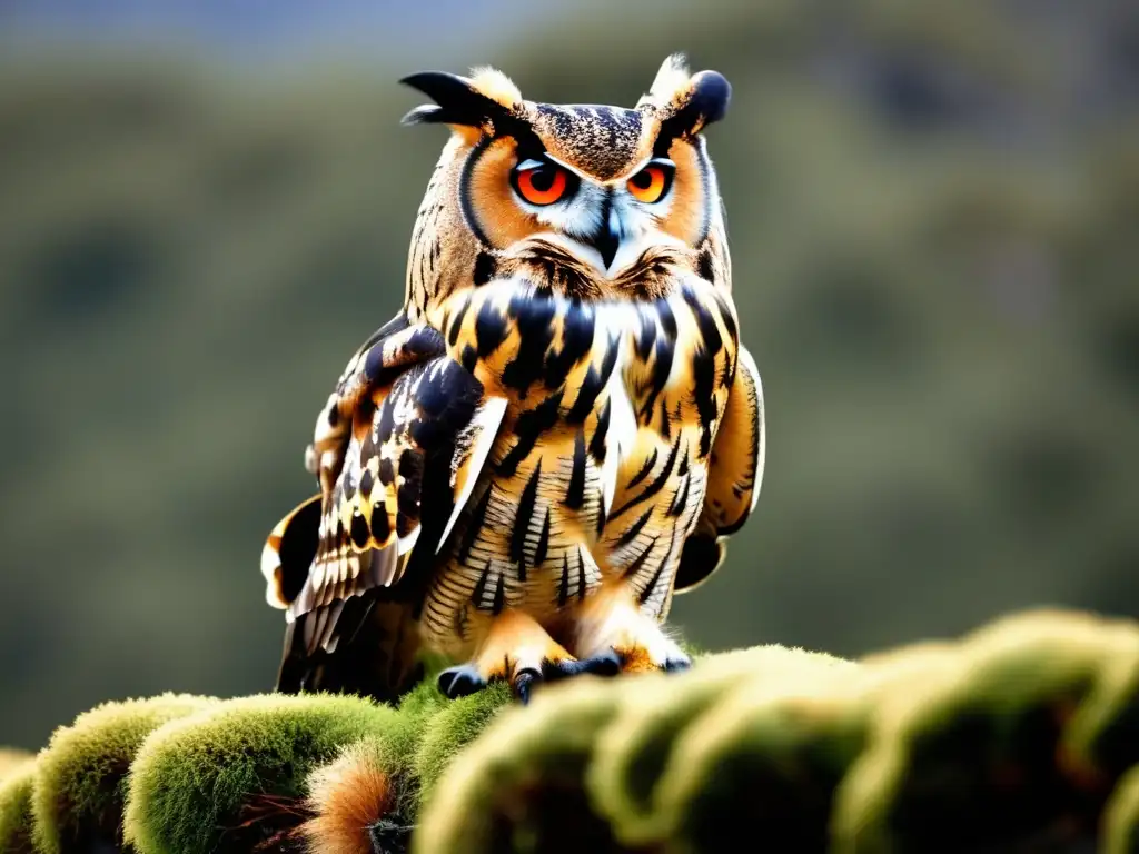 Majestuoso Búho Real en la Sierra de Guadarrama, reflejo de la participación ciudadana en la conservación de especies de búhos