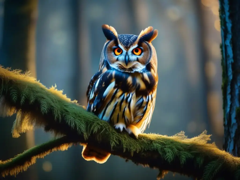 Búho nocturno en el bosque: rol en el equilibrio de los ecosistemas